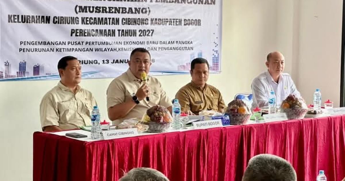 Rudy Susmanto Tegaskan Komitmen Penanganan Banjir dan Penghijauan di Musrenbang Kelurahan Ciriung