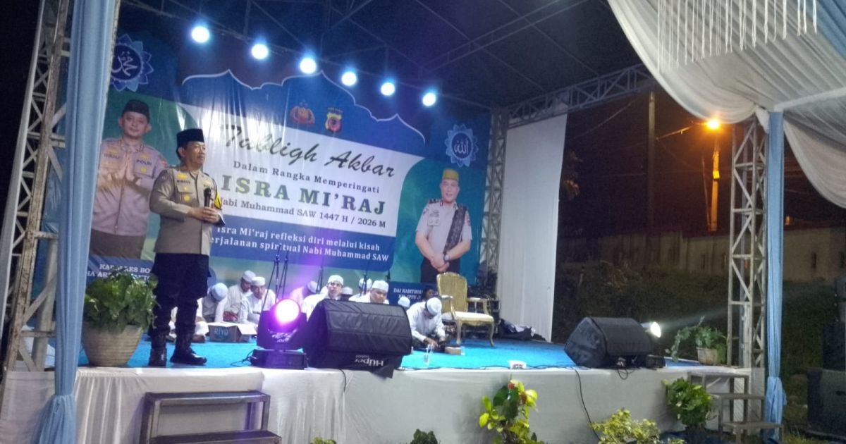 Dihadiri Penceramah H. Jujun Junaidi, Isra Mi\'raj 1447 Hijriah Polsek Tamansari Gelar Tabliq Akbar