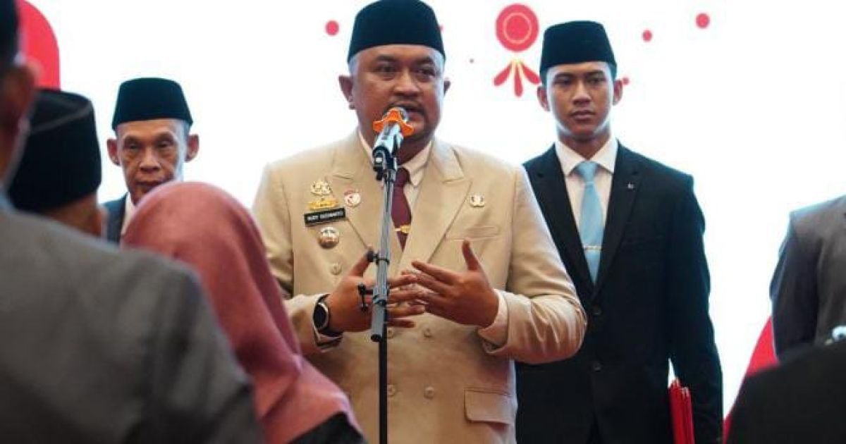 Bupati Bogor, Rudy Susmanto Saat Melantik Pejabat Pemda
