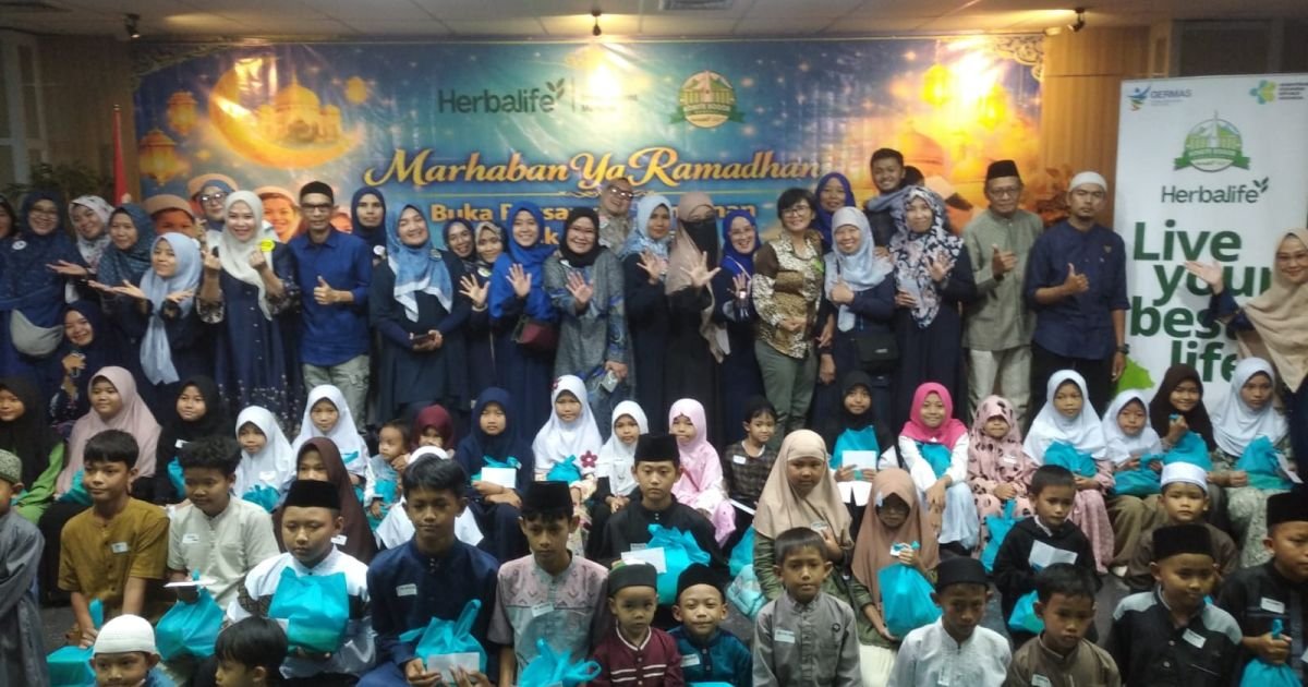 Bukber Herbalife Komite Bogor Gelar Santunan 50 Anak Yatim di Gedung Serbaguna DPRD Kota Bogor