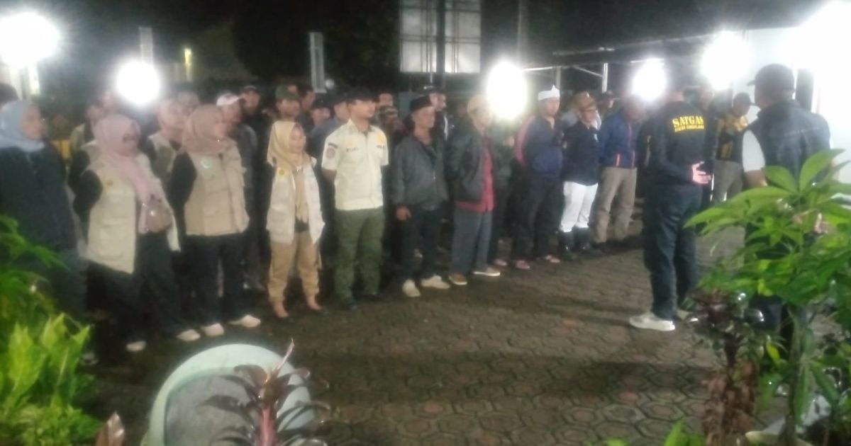 Pemdes Desa Cimulang Kecamatan Rancabungur Saat Apel Siaga