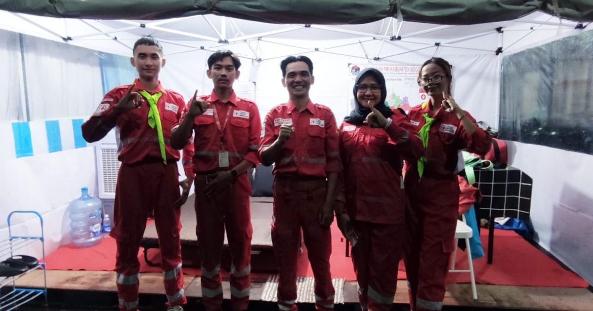 Palang Merah Indonesia Berikan Pelayanan dalam Pengamanan Malam Takbir Idul Fitri 1447 H di Pos Pam Dramaga