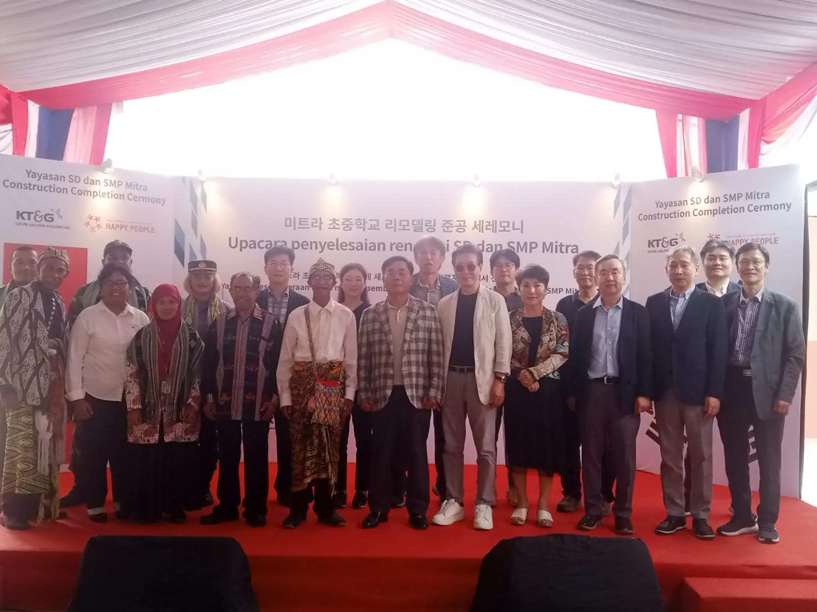 KT 'n' G Walfare Foundation Korea Selatan Gandeng Yayasan Pendidikan Mitra SD=SMP