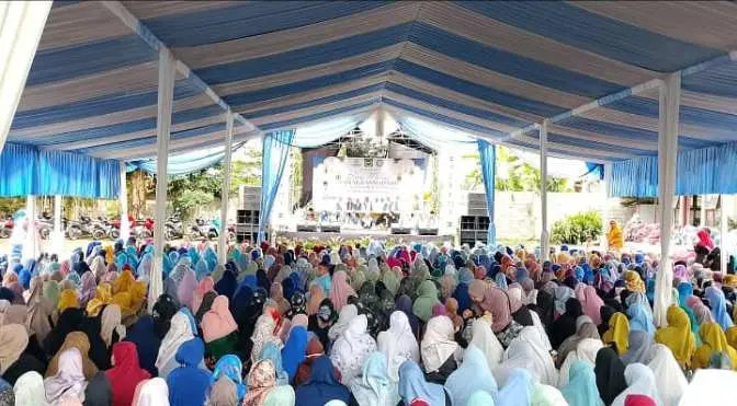 Isra Mi'raj 1446 Hijriyah Dipadati Kaum Emak-emak Wilayah Kecamatan Tajurhalang