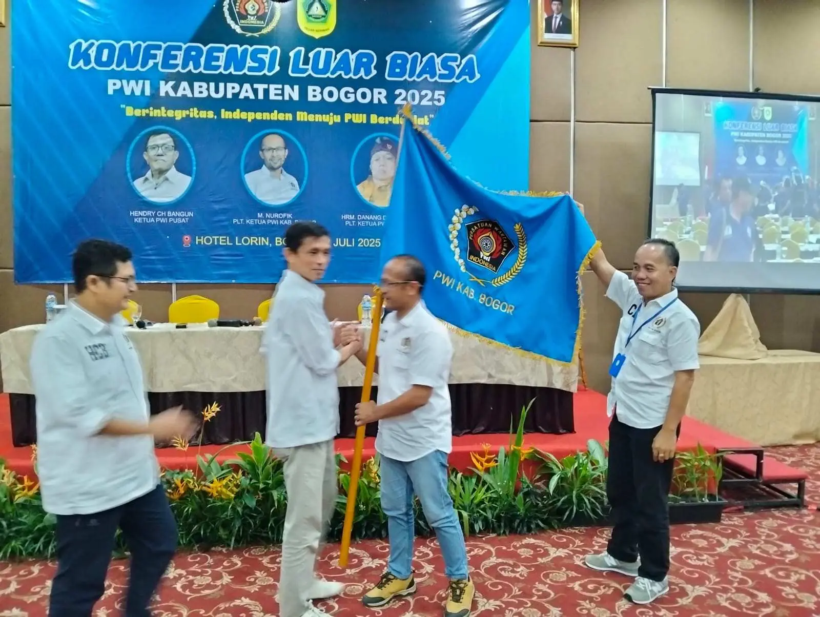 Syah, dengan Aklamasi Nurofik Nahkodai PWI Kabupaten Bogor Periode 2025-2028