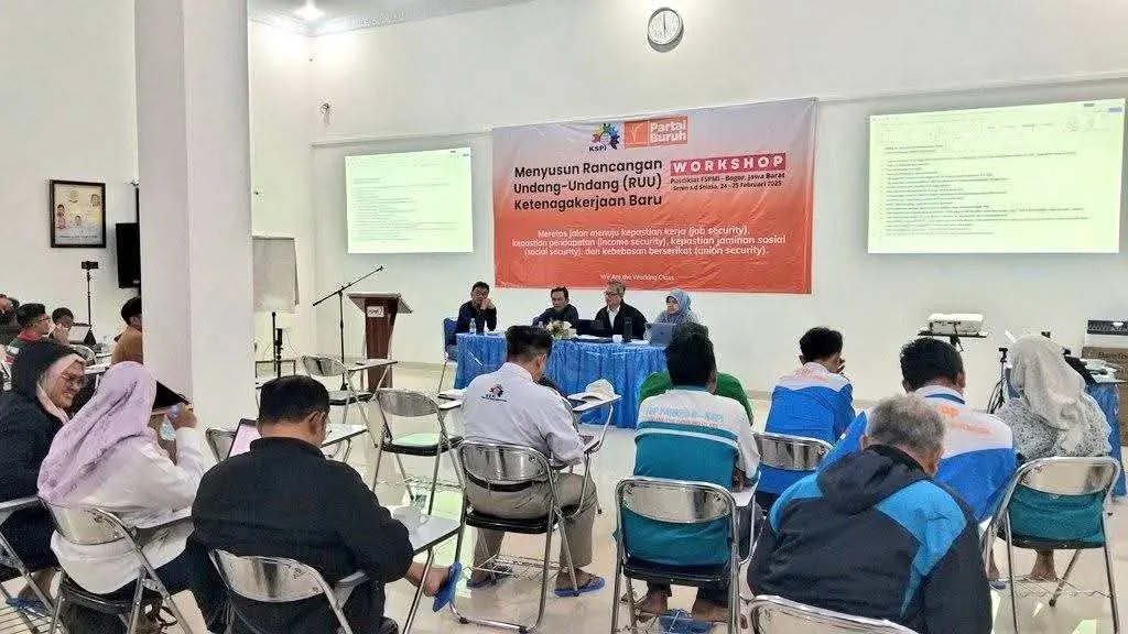 FARKES KSPI Gelar Workshop RUU Ketenagakerjaan di Cisarua Bogor, ini Peran Pentingnya 