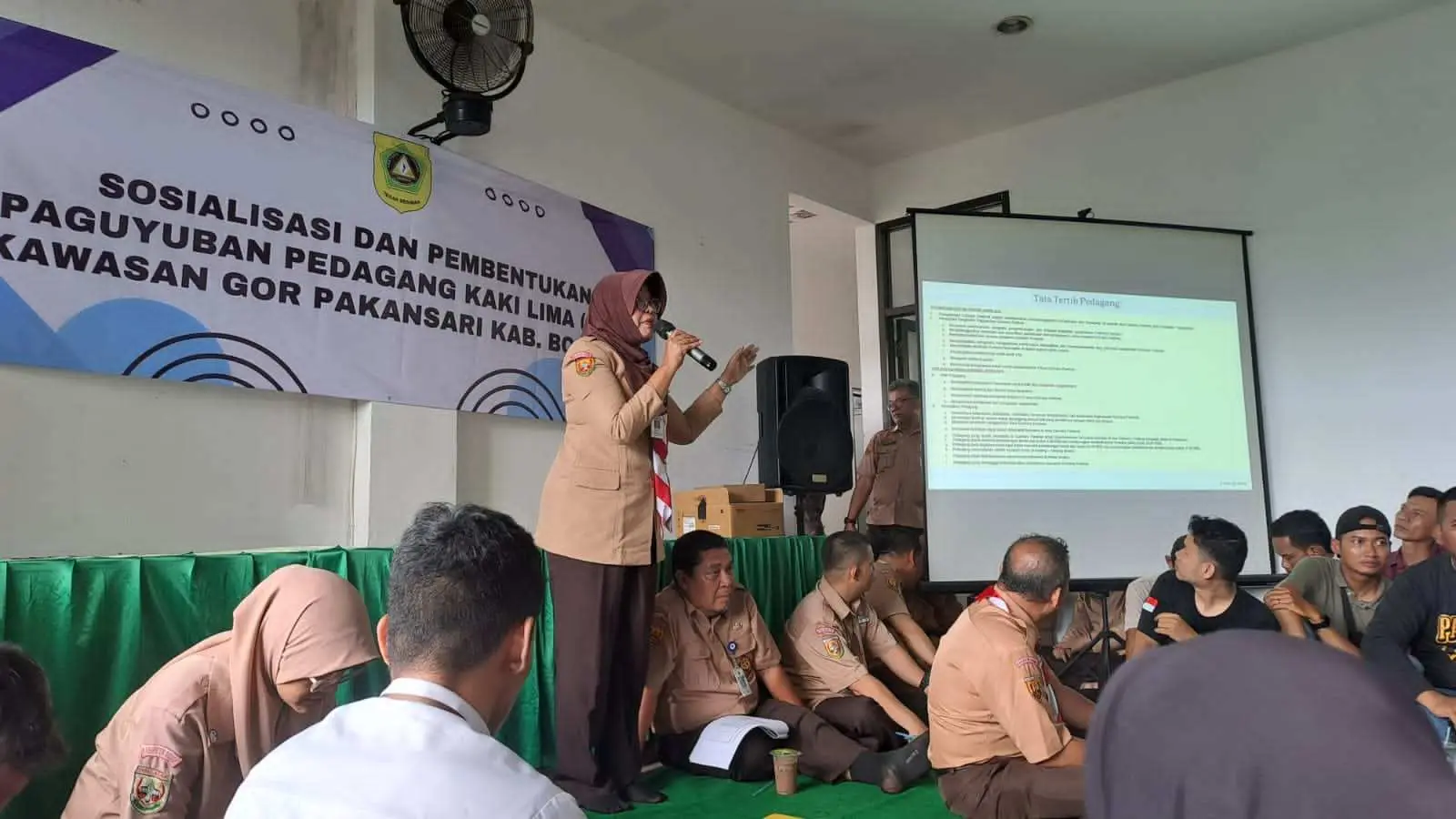 Night Culinary Festival, Kelurahan Pakansari Sosialisasi pembentukan Paguyuban PKL di Kawasan Gor