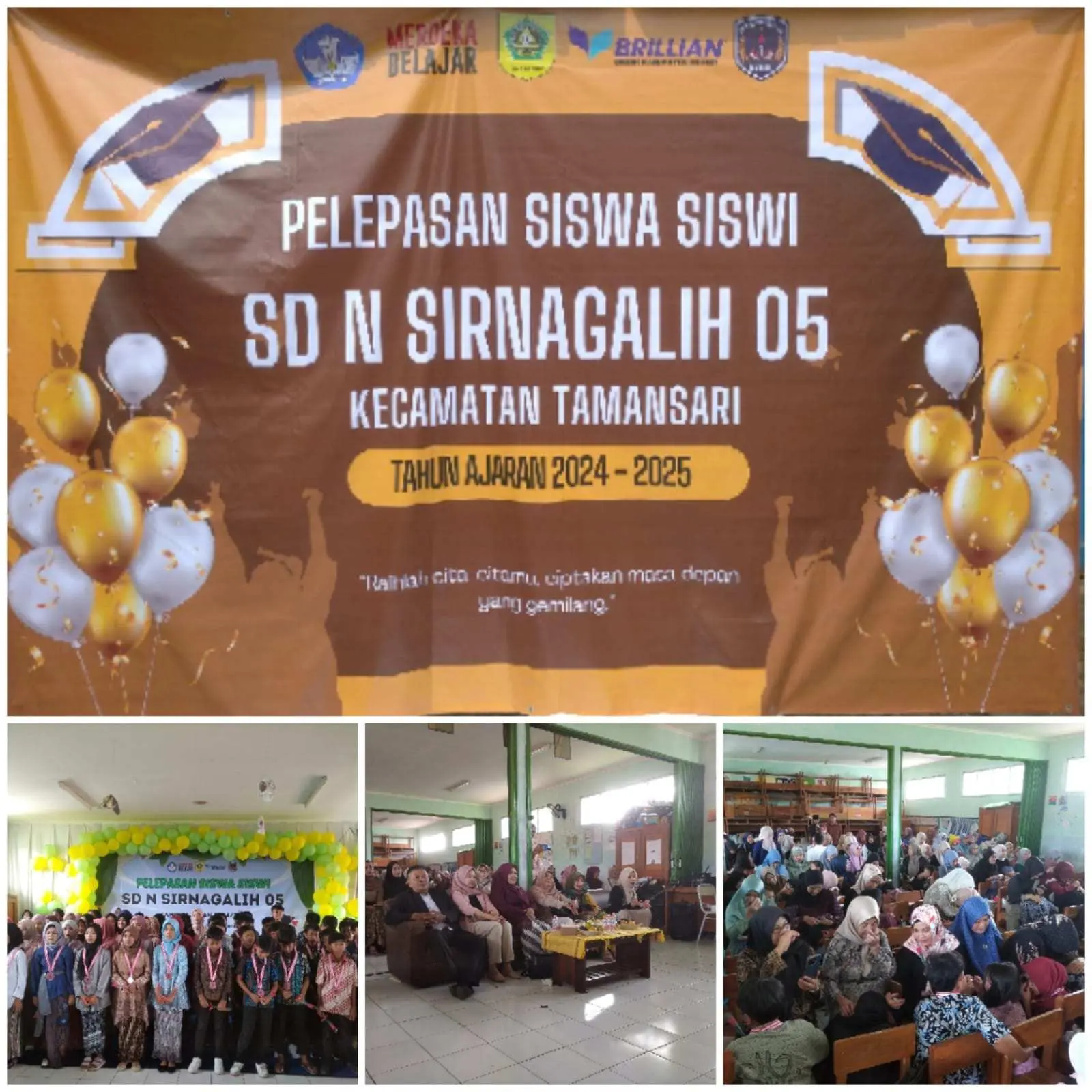 Diwarnai Haru Tangis Pelepasan Kelas VI SDN Sinargalih 05, ini yang Sampaikan