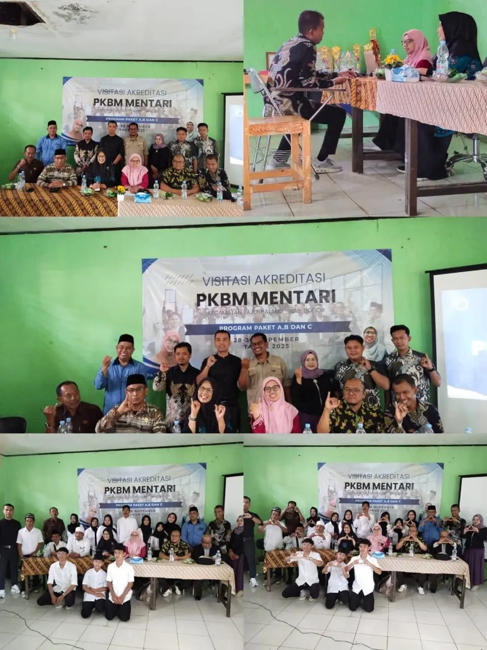 Tim ASESOR Akreditasi Sambangi Pusat Kegiatan Belajar Masyarakat Mentari di Tajurhalang