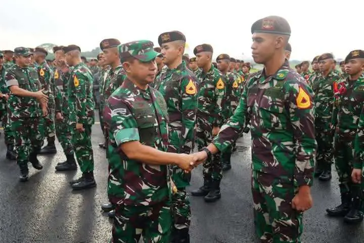 Panglima TNI Sambut Kedatangan Kontingen Patriot Indonesia 